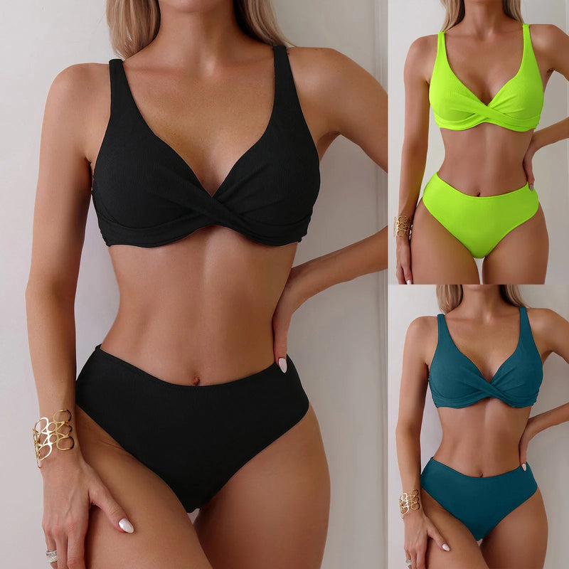 CONJUNTO DE BIQUÍNI CINTURA ALTA PUSH UP: VALORIZA AS CURVAS