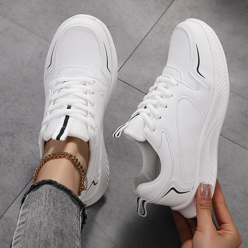 2024 Woman Tennis Sneakers Fashion New Comfort Sports Board Shoes Casual Shoes Female Spring Summer Ladies Female Women Shoe PU