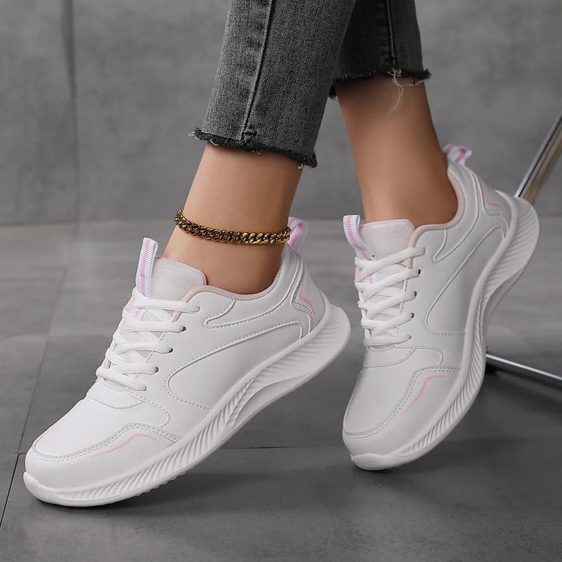 2024 Woman Tennis Sneakers Fashion New Comfort Sports Board Shoes Casual Shoes Female Spring Summer Ladies Female Women Shoe PU